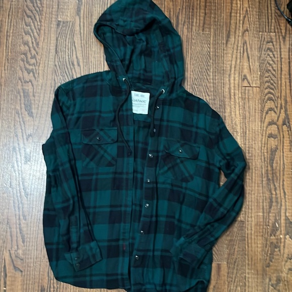 Garage Flannel Hoodie size L - Picture 2 of 6